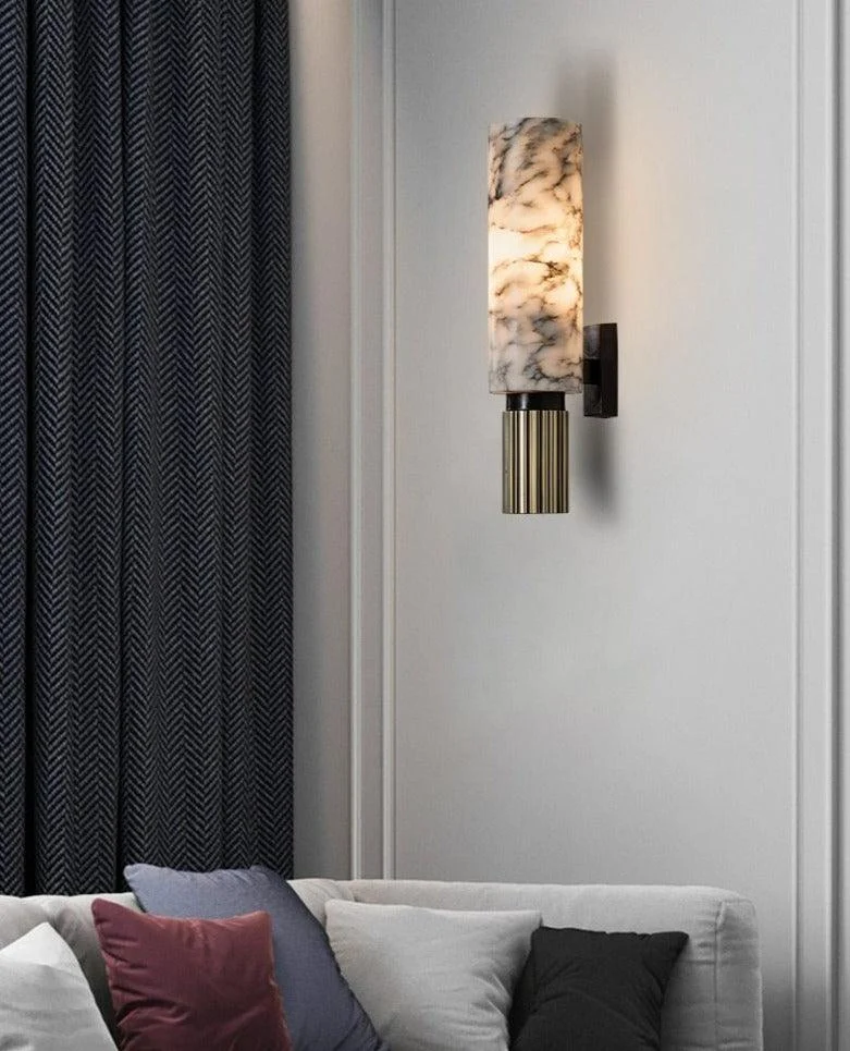 White Marble Wall Light -Bathlova