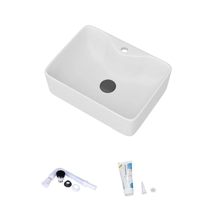 White Rectangular Trough Bathroom Sink Modern Trough Bathroom Sink -Bathlova