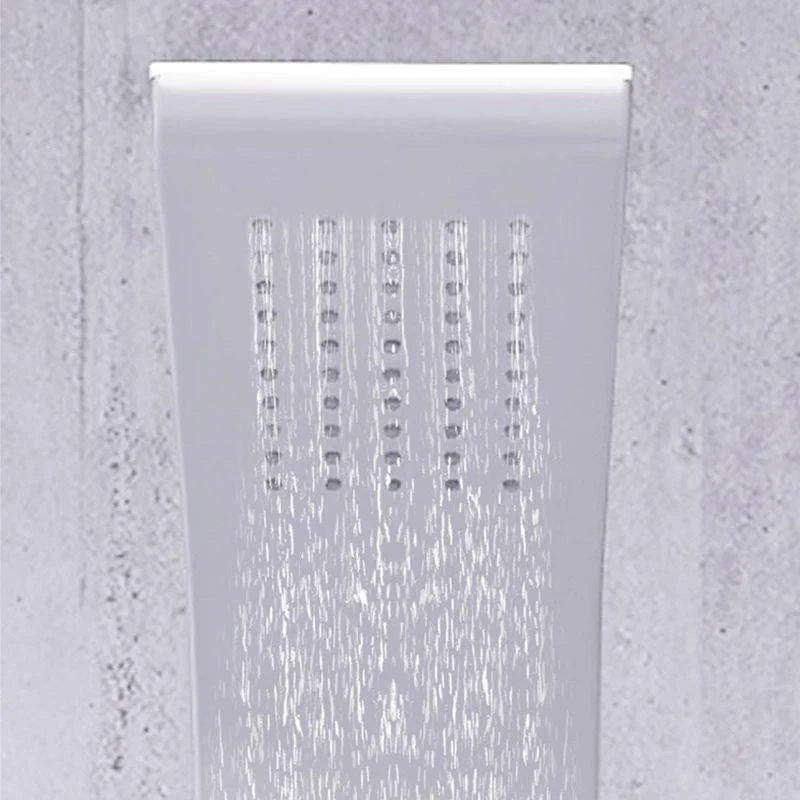 White Shower Screen Set Smart Constant Temperature Bathroom Waterfall Rain Shower Head -Bathlova