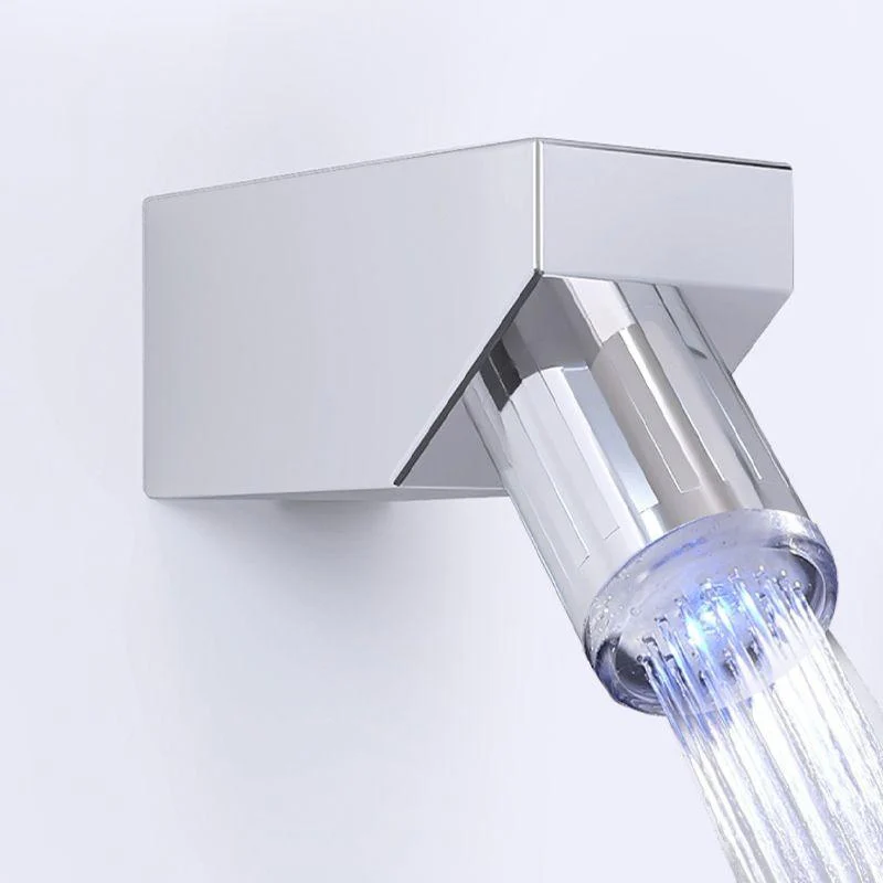 White Shower Screen Set Smart Constant Temperature Bathroom Waterfall Rain Shower Head -Bathlova