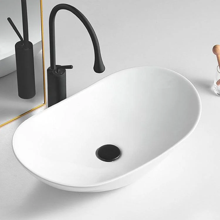 White Trough Bathroom Sink Modern Porcelain Trough Bathroom Sink -Bathlova