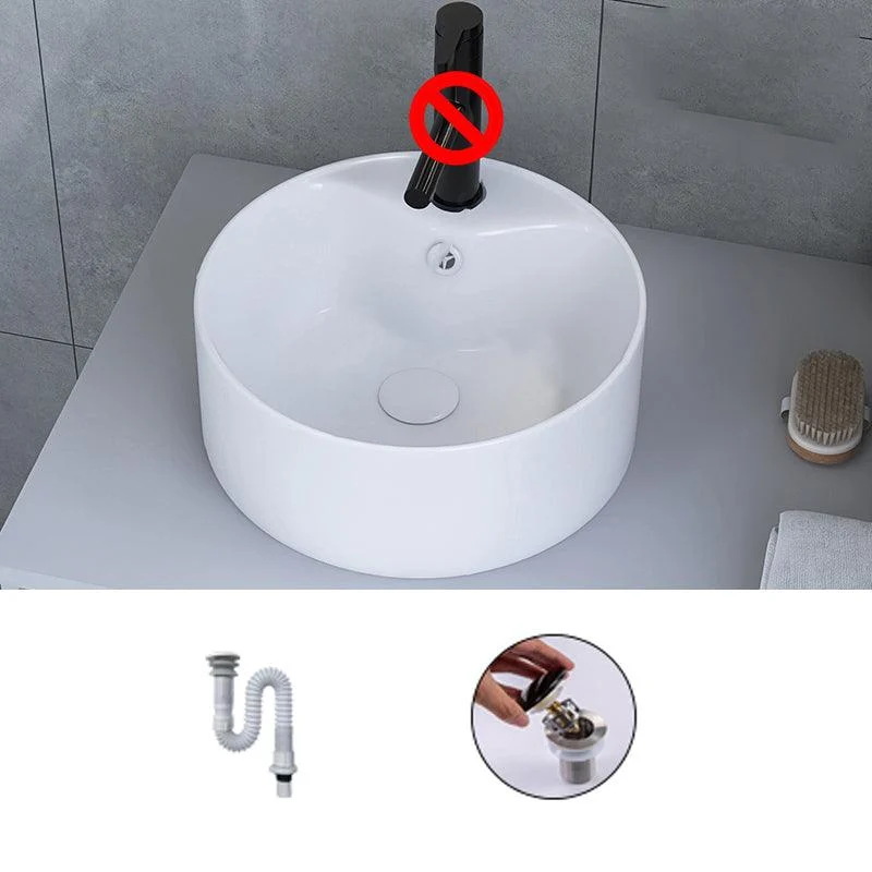 White Trough Bathroom Sink Rectangle Ceramic Trough Bathroom Sink -Bathlova