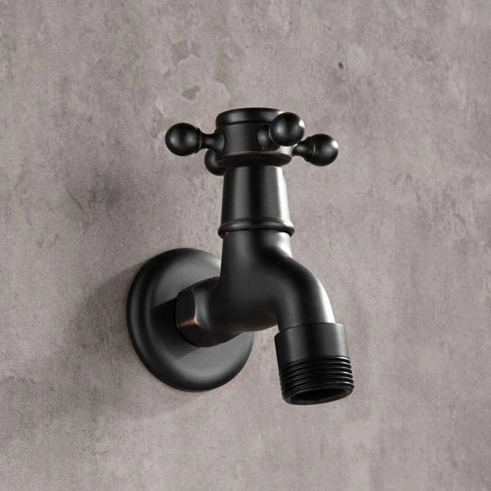 Widespread Bathroom Sink Tap Wall Mounted Cross Handle Tap -Bathlova