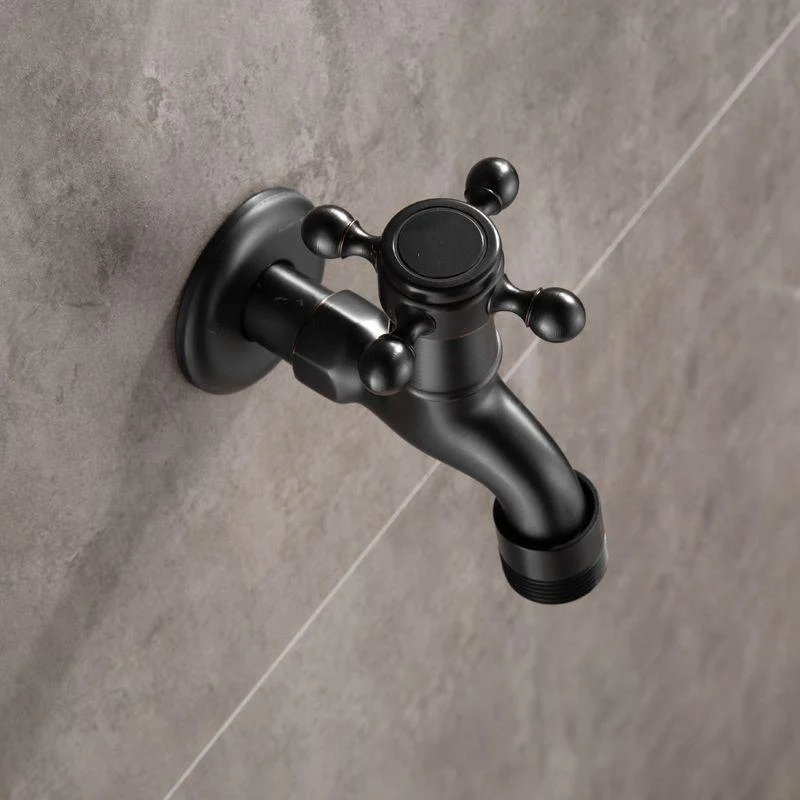 Widespread Bathroom Sink Tap Wall Mounted Cross Handle Tap -Bathlova