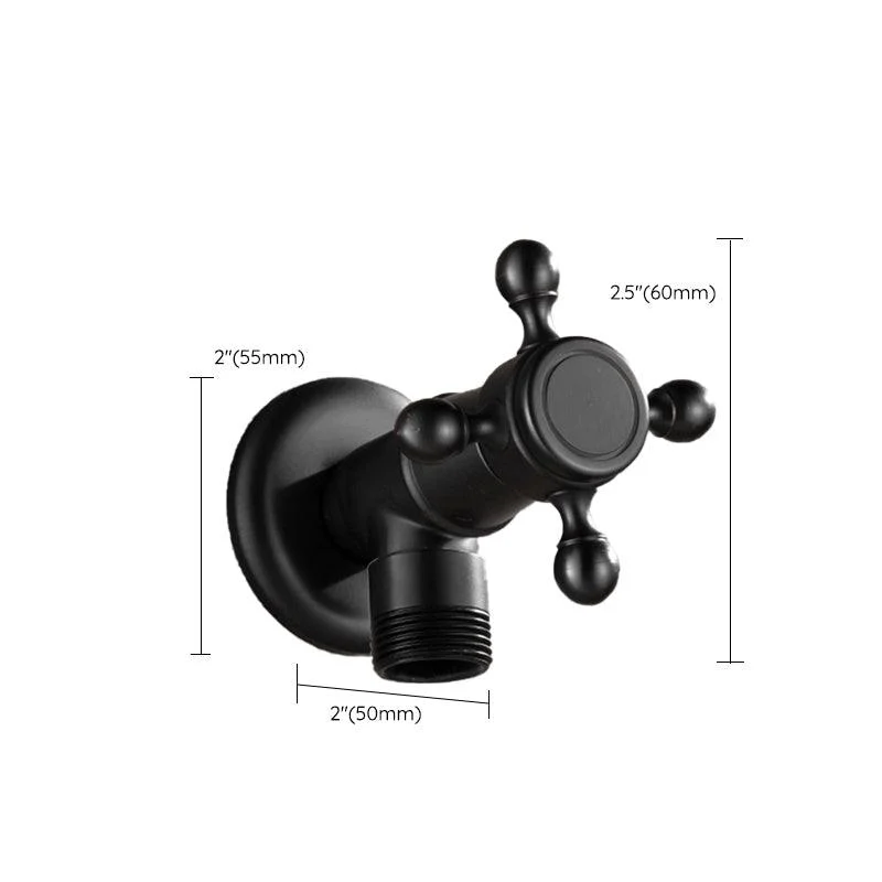 Widespread Bathroom Sink Tap Wall Mounted Cross Handle Tap -Bathlova