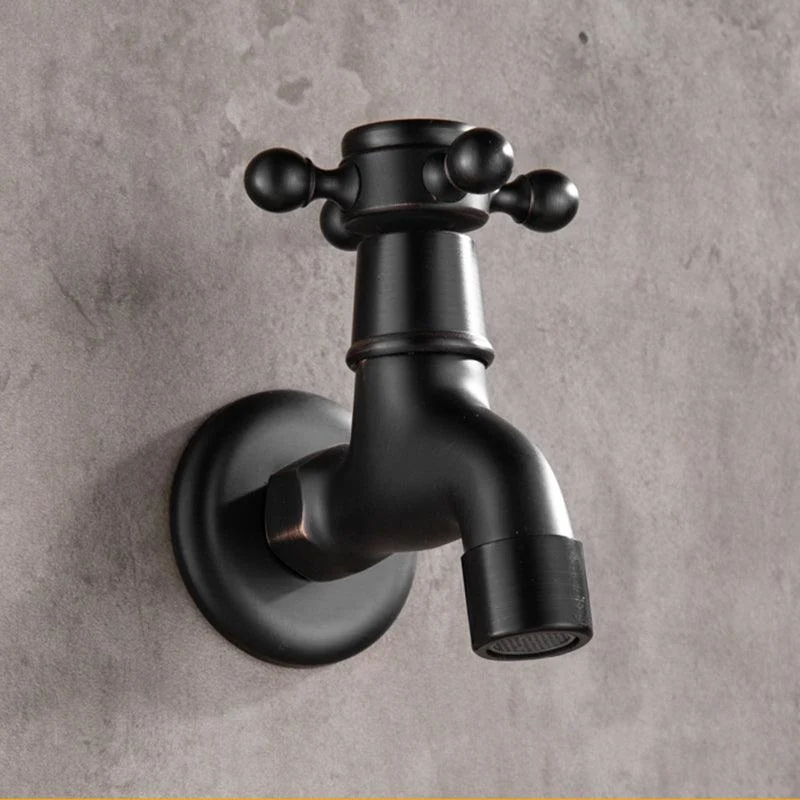 Widespread Bathroom Sink Tap Wall Mounted Cross Handle Tap -Bathlova