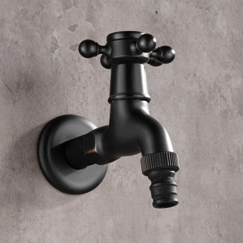 Widespread Bathroom Sink Tap Wall Mounted Cross Handle Tap -Bathlova