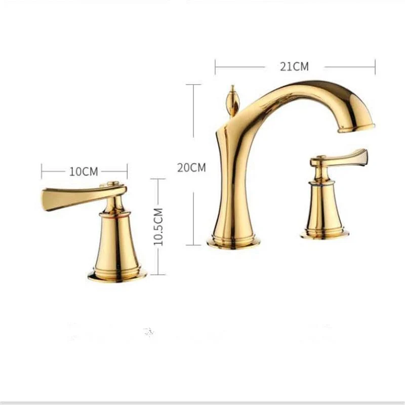 Widespread Bathroom Sink Tap with 3 Holes -Bathlova