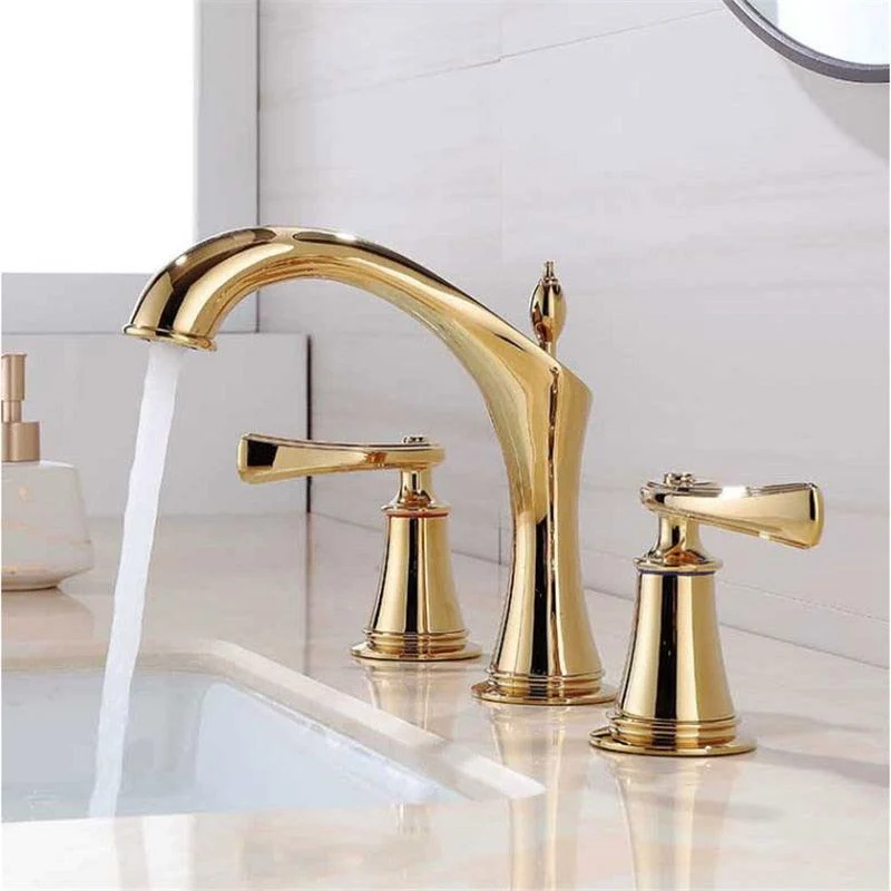 Widespread Bathroom Sink Tap with 3 Holes -Bathlova