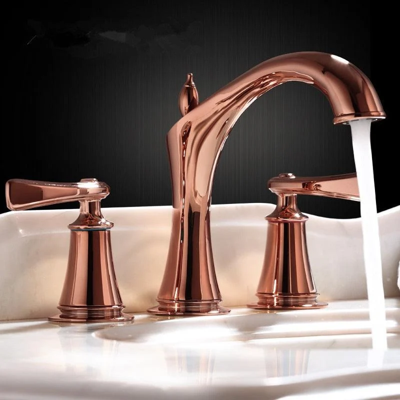 Widespread Bathroom Sink Tap with 3 Holes -Bathlova