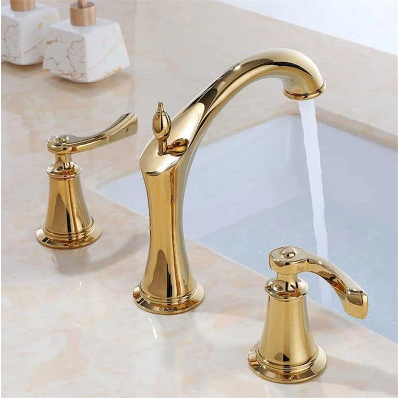 Widespread Bathroom Sink Tap with 3 Holes -Bathlova