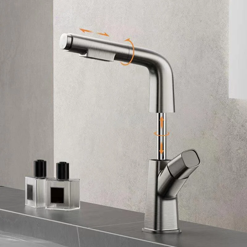 Widespread Sink Tap Modern Tap with Single Knob Handle -Bathlova