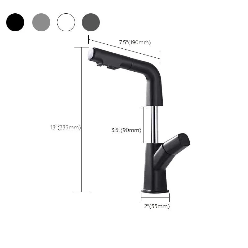 Widespread Sink Tap Modern Tap with Single Knob Handle -Bathlova