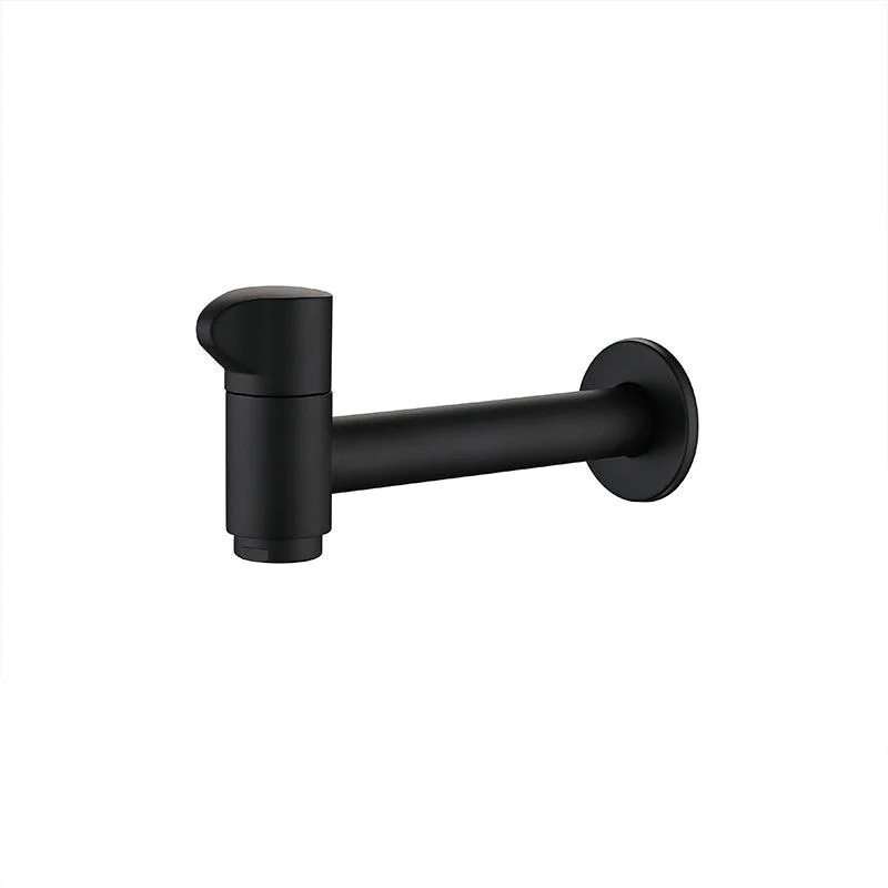 Widespread Wall Mounted Bathroom Sink Tap Cross Handle Low Arc Tap -Bathlova