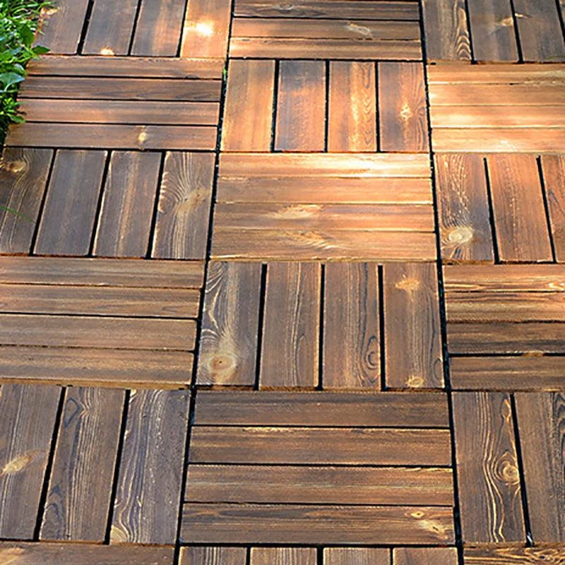 Wood Deck/Patio Flooring Tiles Snapping Installation Floor Board Tiles -Bathlova