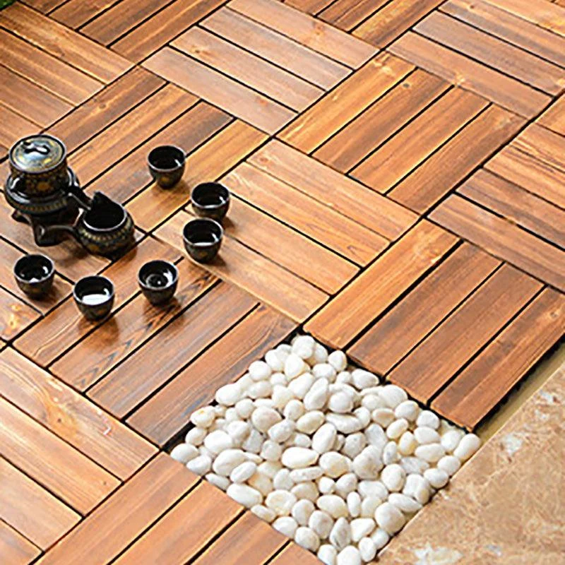 Wood Deck/Patio Flooring Tiles Snapping Installation Floor Board Tiles -Bathlova