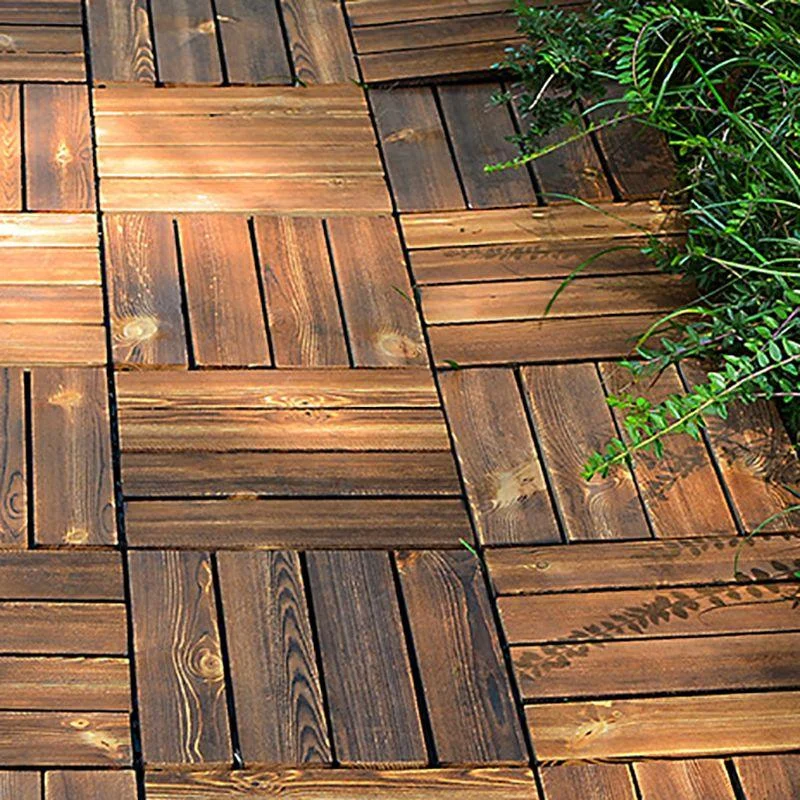 Wood Deck/Patio Flooring Tiles Snapping Installation Floor Board Tiles -Bathlova