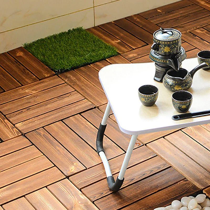 Wood Deck/Patio Flooring Tiles Snapping Installation Floor Board Tiles -Bathlova