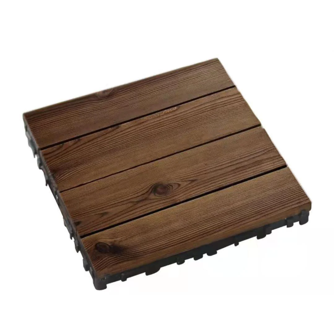 Wood Deck/Patio Flooring Tiles Snapping Installation Floor Board Tiles -Bathlova