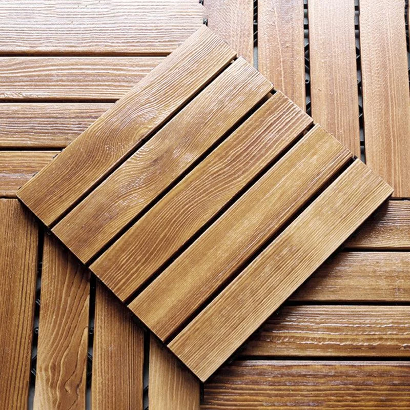 Wood Deck/Patio Flooring Tiles Snapping Installation Floor Board Tiles -Bathlova