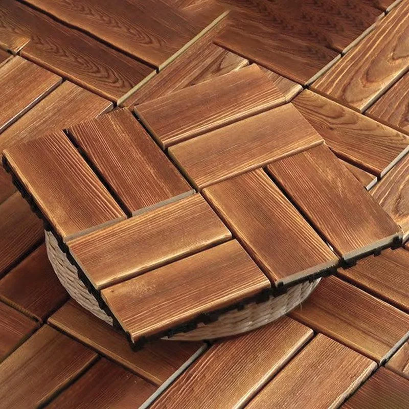 Wood Deck/Patio Flooring Tiles Snapping Installation Floor Board Tiles -Bathlova