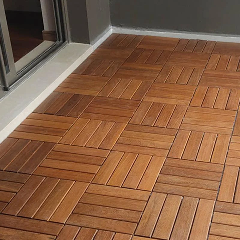 Wood Patio Flooring Tiles Interlocking Waterproof Patio Flooring Tiles -Bathlova