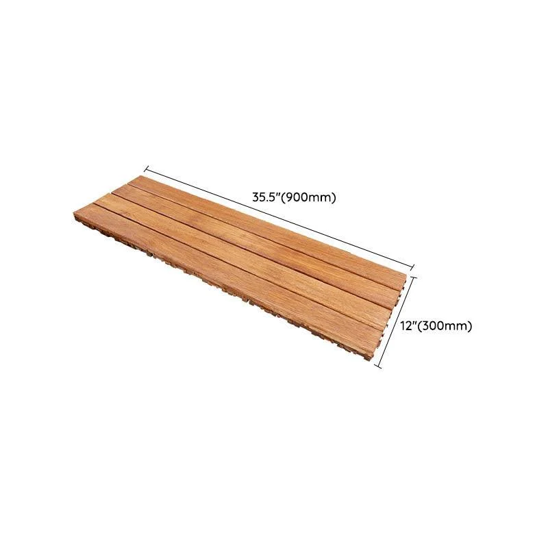 Wood Patio Flooring Tiles Outdoor Interlocking Decking Tiles with Waterproof -Bathlova