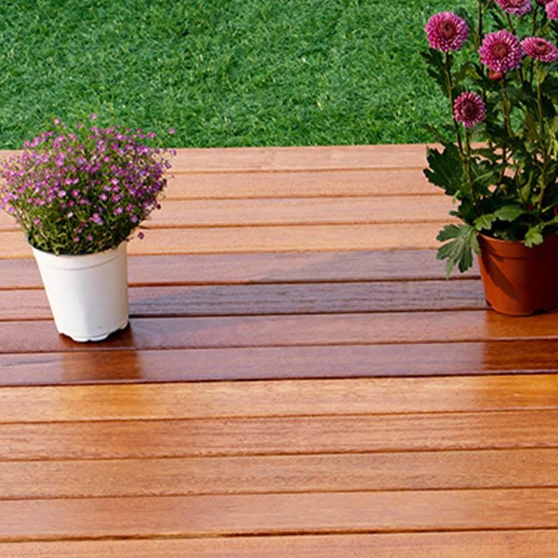 Wood Patio Flooring Tiles Outdoor Interlocking Decking Tiles with Waterproof -Bathlova