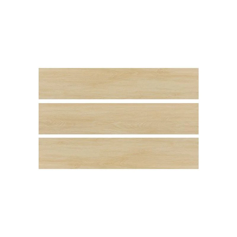 Wooden Effect Floor Tile Scratch Resistant Rectangle Straight Edge Floor Tile -Bathlova