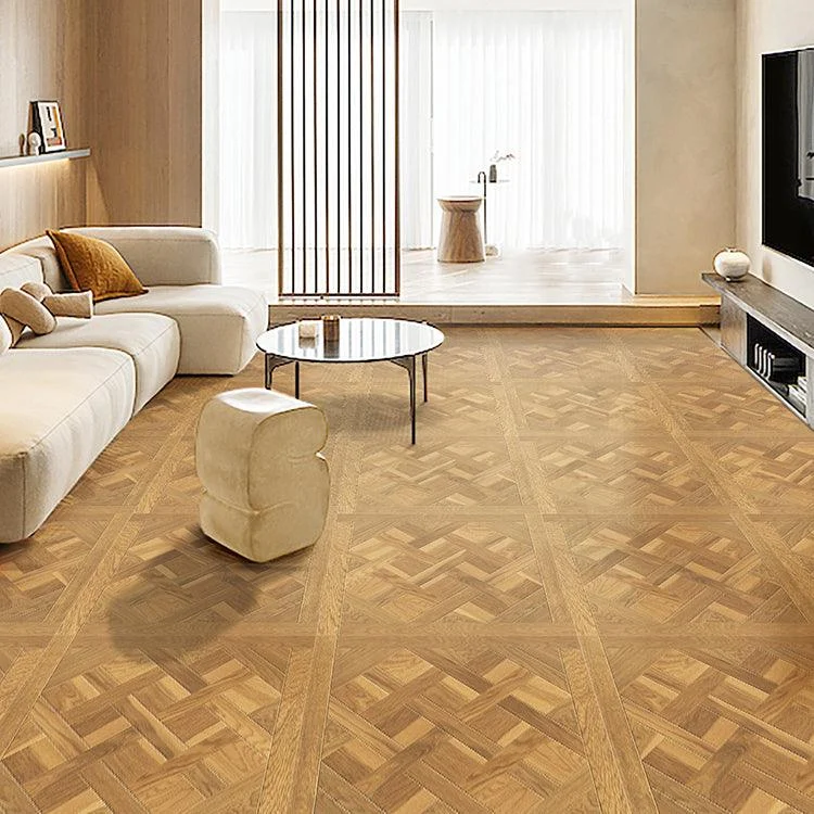 Wooden Geometry Floor and Wall Tile Modern Wood Texture Square Tile -Bathlova