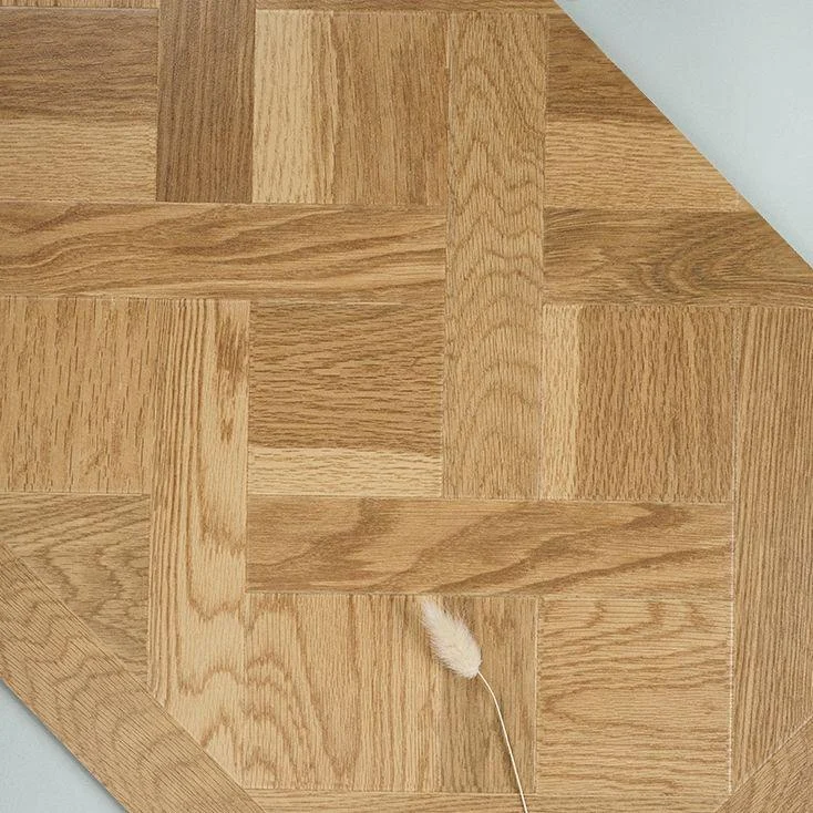 Wooden Geometry Floor and Wall Tile Modern Wood Texture Square Tile -Bathlova