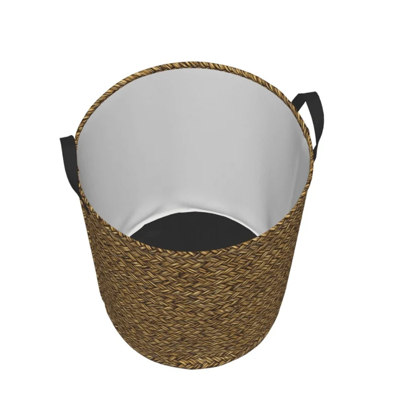 Woven Straw Wicker Storage Basket -Bathlova